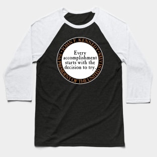 JFK Every Accomplishment Baseball T-Shirt